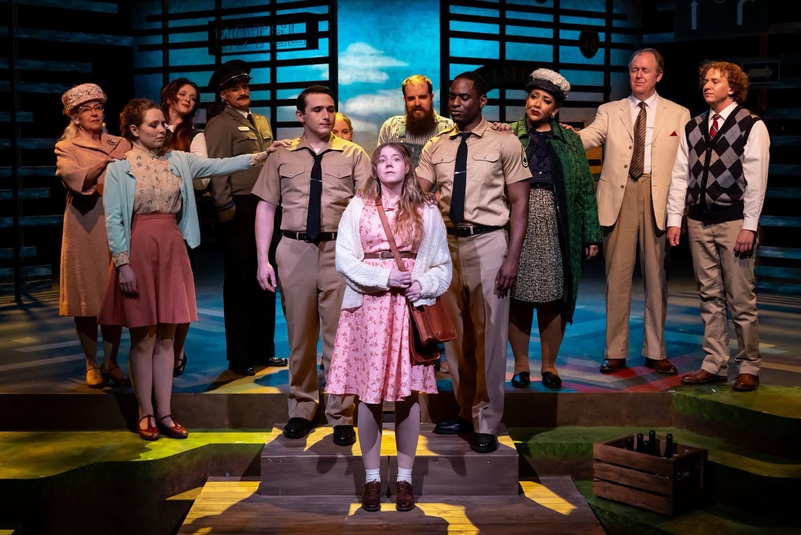 'Violet' is a well-produced staging of an odd musical 2 Actors stand together onstage
