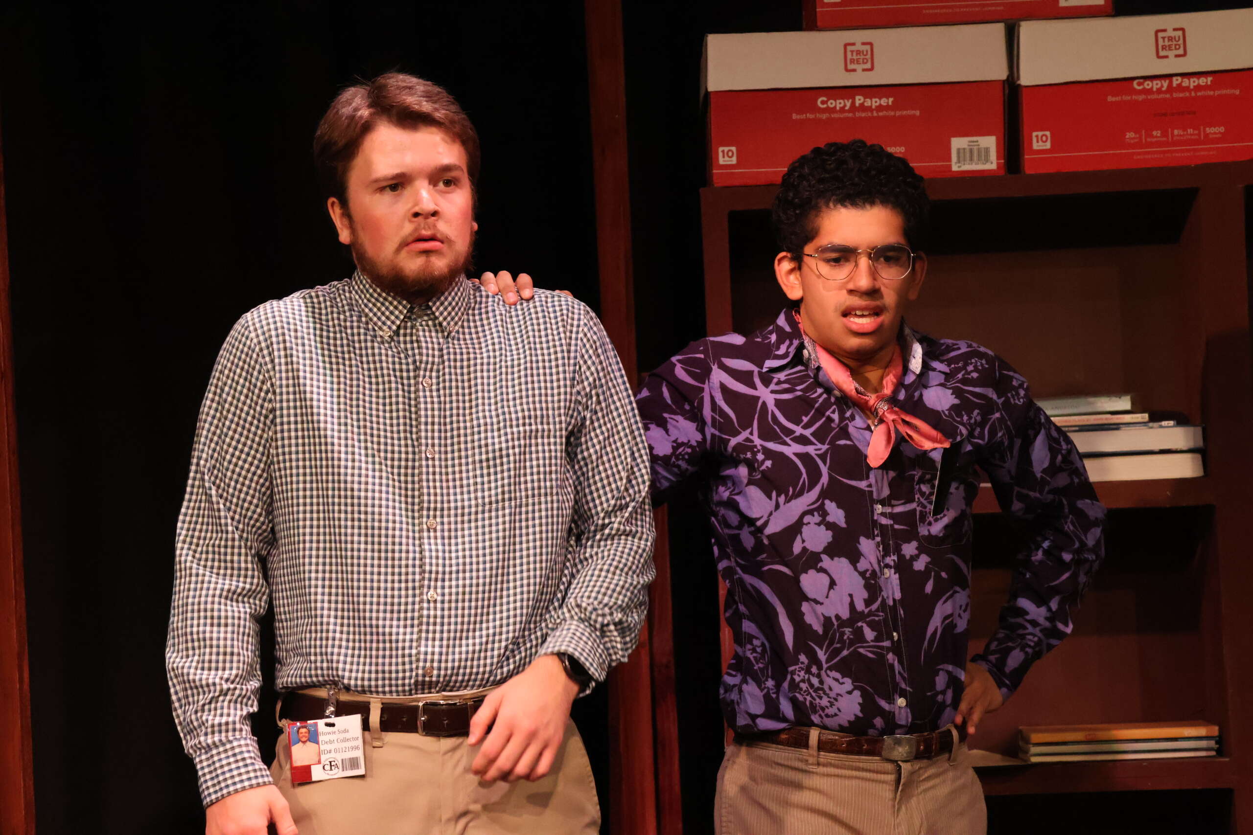 Office life goes to hell in 'Do You Feel Anger?' 4 Two men stand together