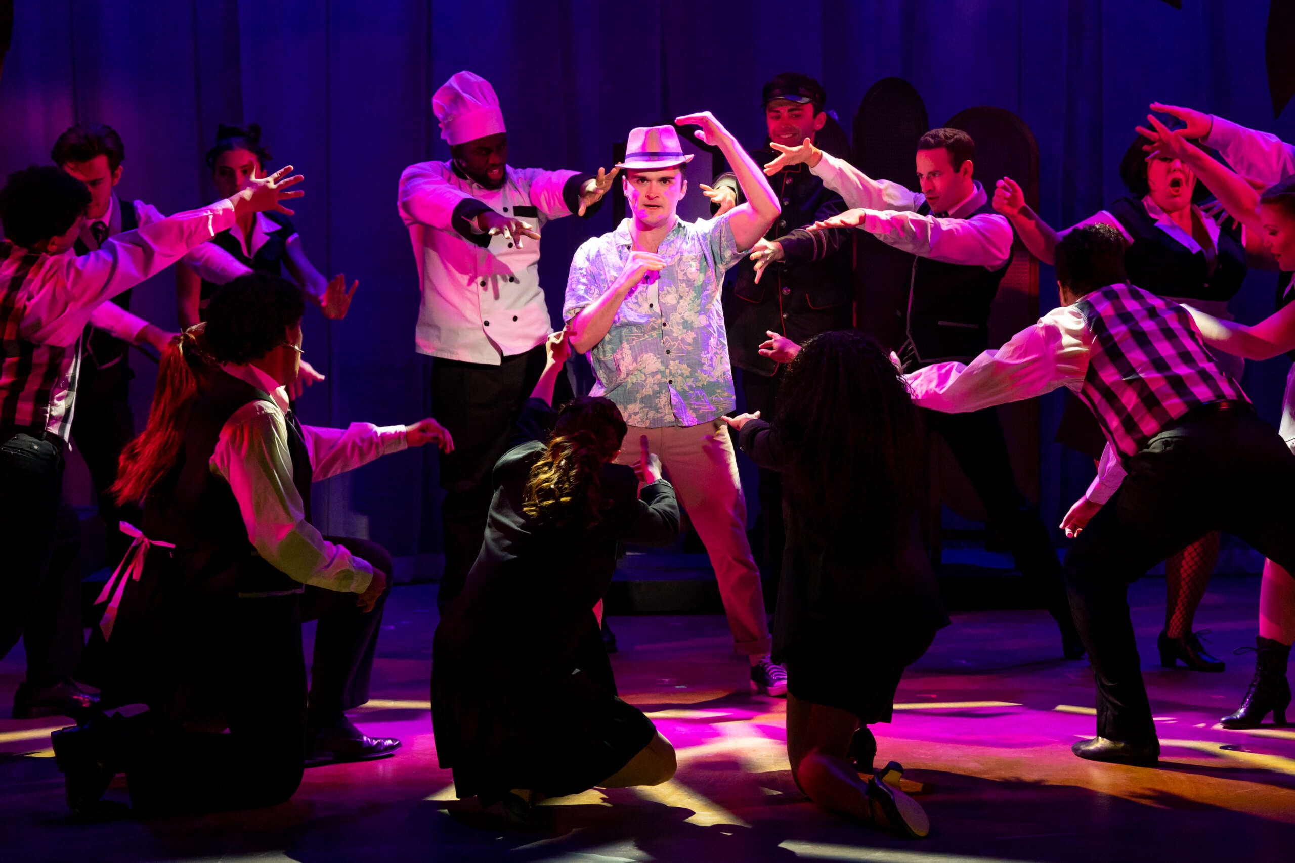 Dance scene in a musical