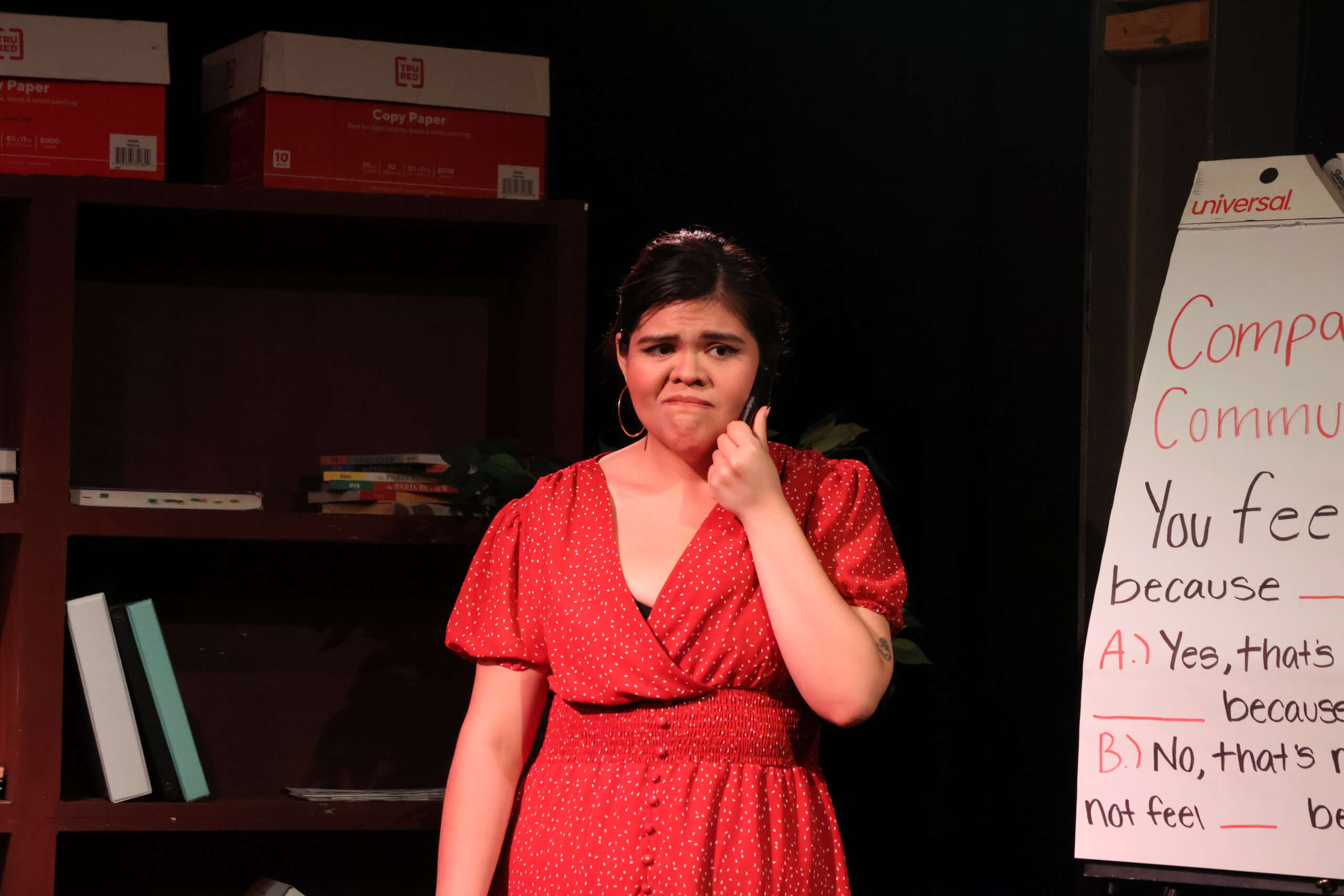 Office life goes to hell in 'Do You Feel Anger?' 2 A woman looks frustrated