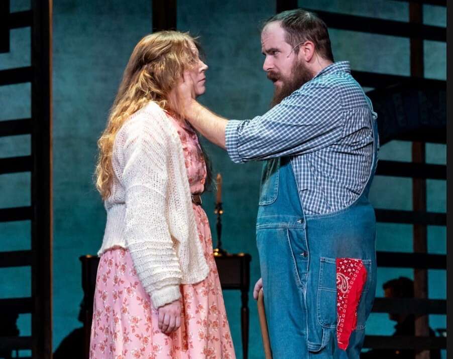 'Violet' is a well-produced staging of an odd musical 6 Two people stand together