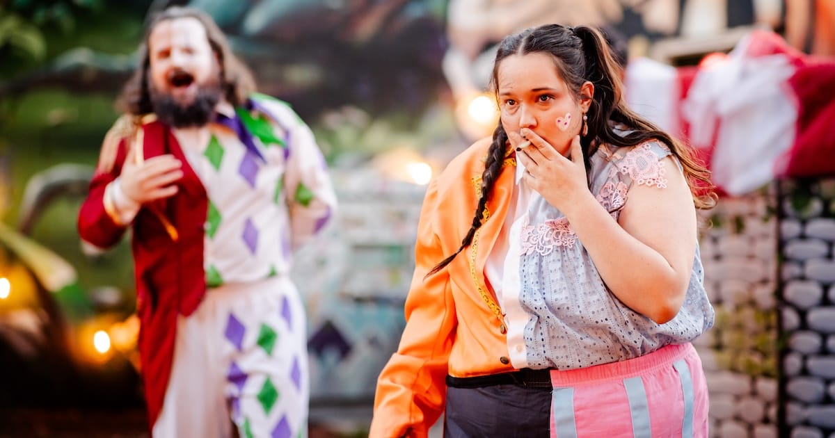 Actors perform and smoke weed outdoors