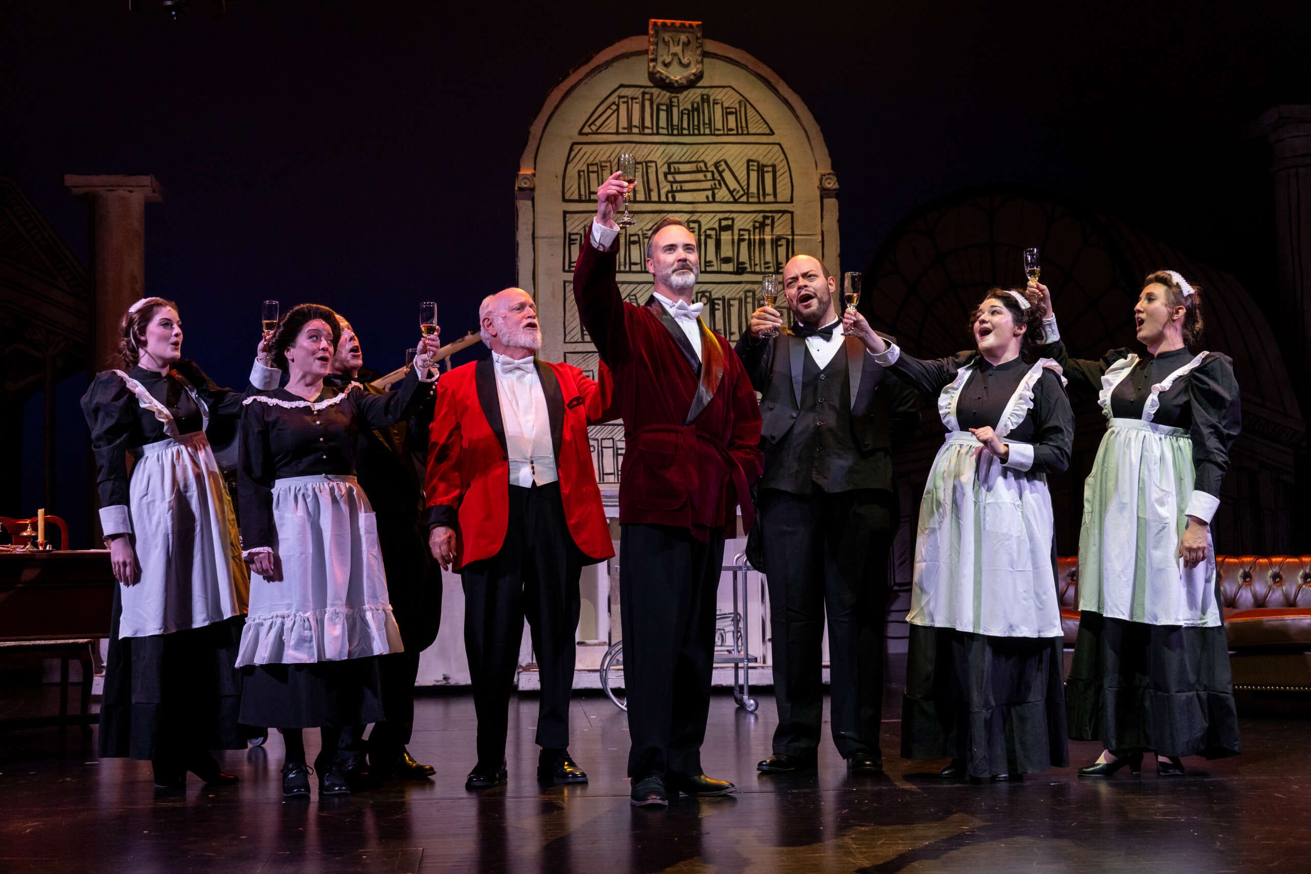Performance Now's 'My Fair Lady' is a Golden Age throwback 5 A group does a toast