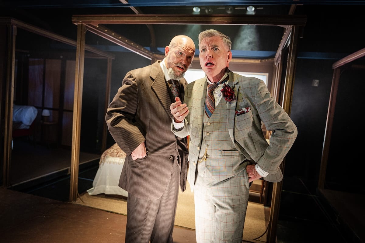 actors onstage in a play 