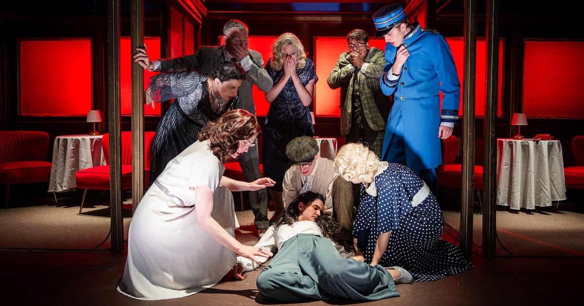 actors onstage in a play 