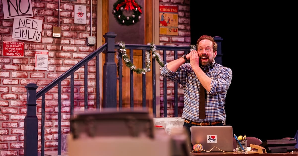 actor onstage in a play