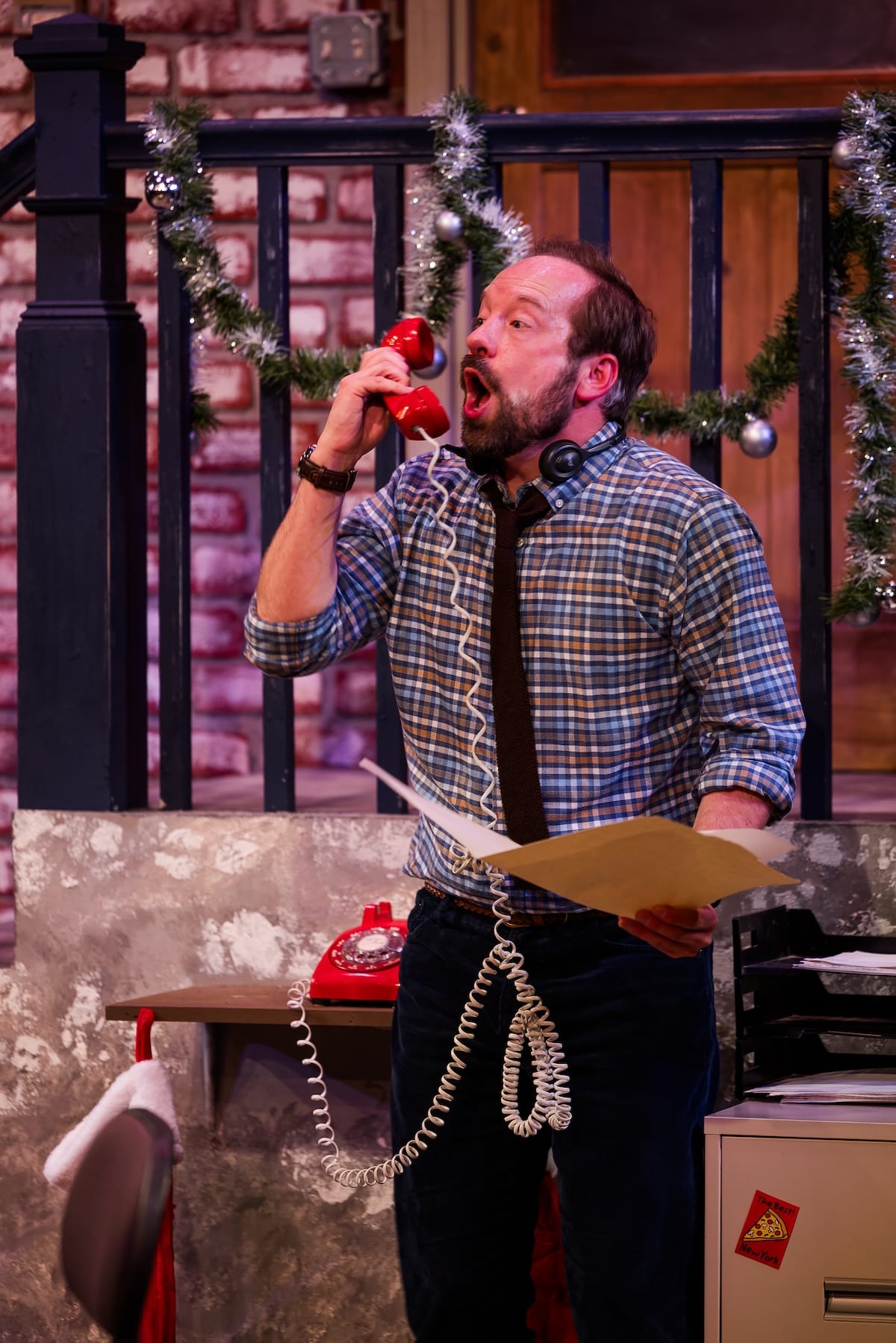 actor onstage in a play 