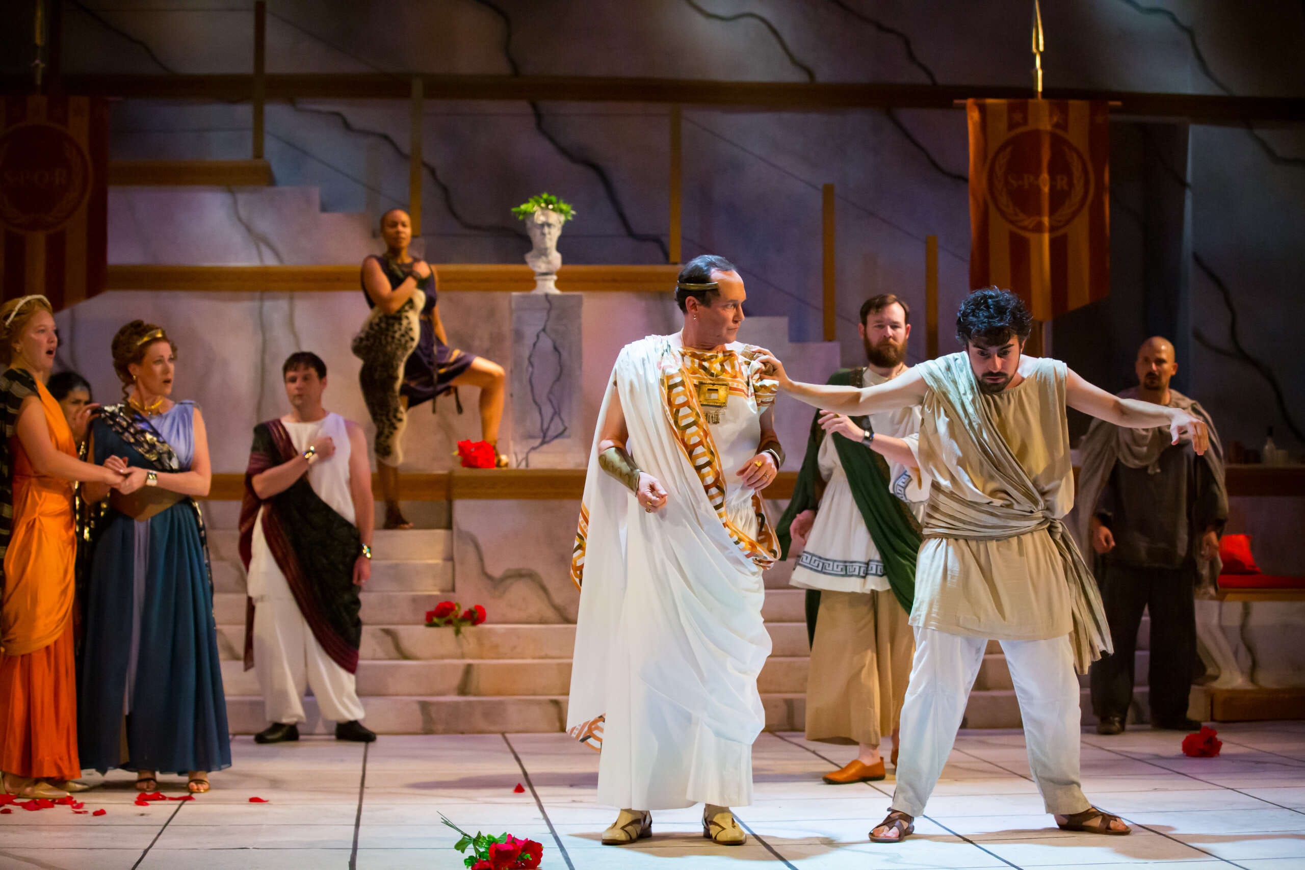 ‘Friends/Romans/Countrymen’ loses sight of its outsiders 2 People in a Roman setting