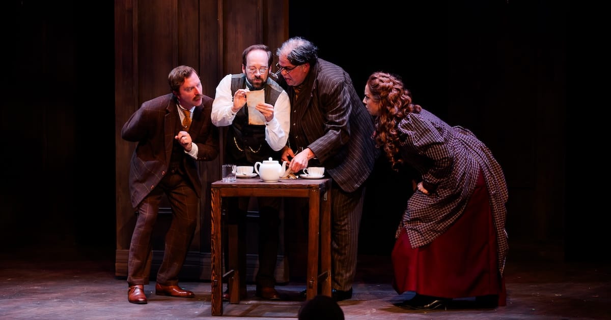 actors onstage in a play