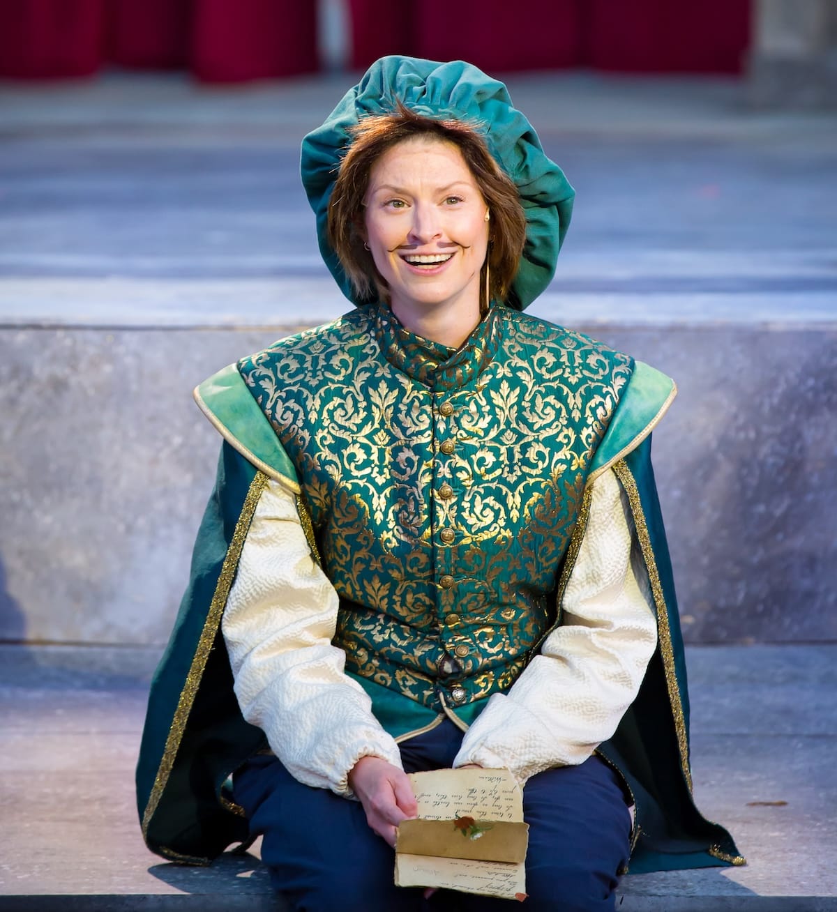 actor onstage in a play 