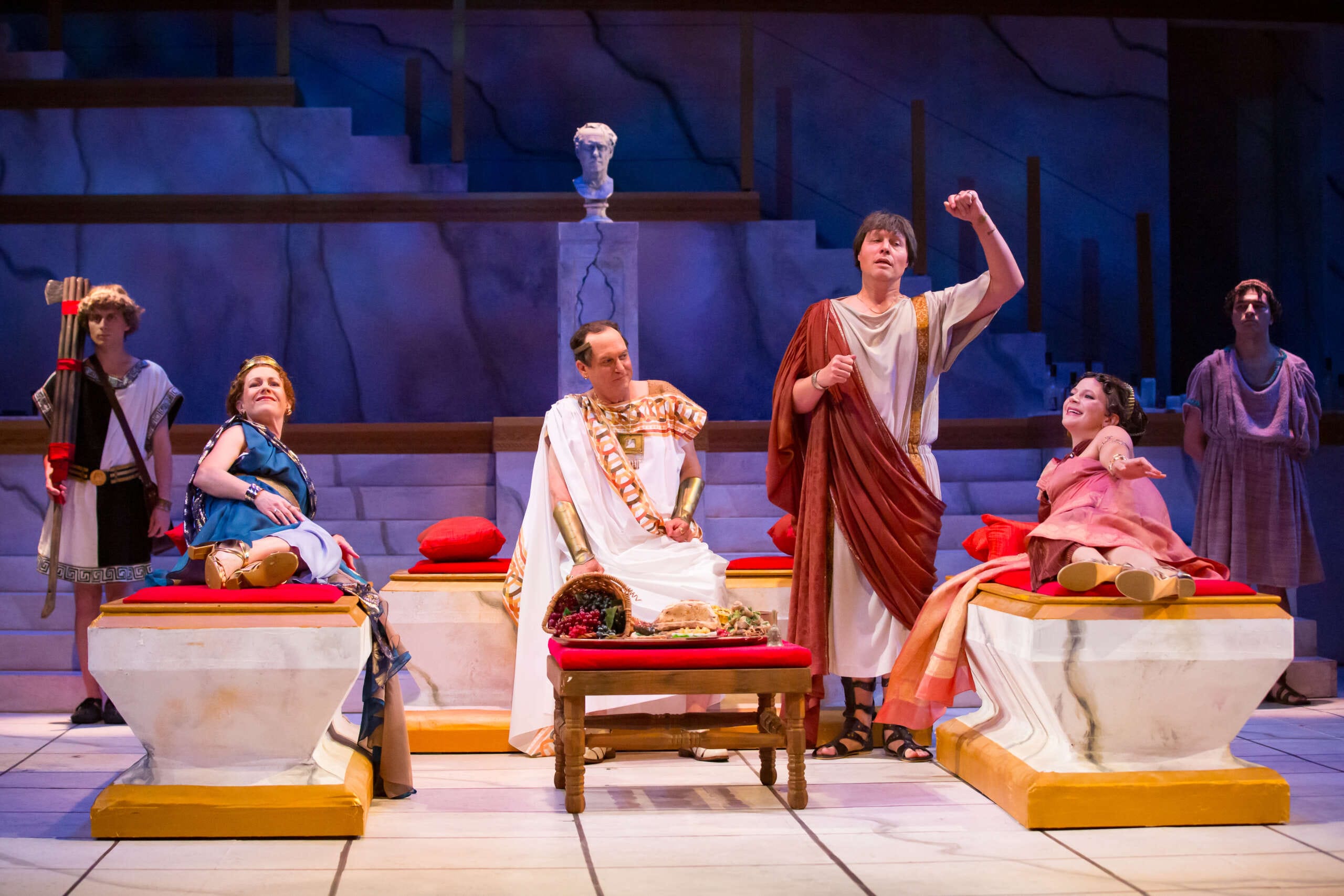 ‘Friends/Romans/Countrymen’ loses sight of its outsiders 3 Four people in a Roman setting