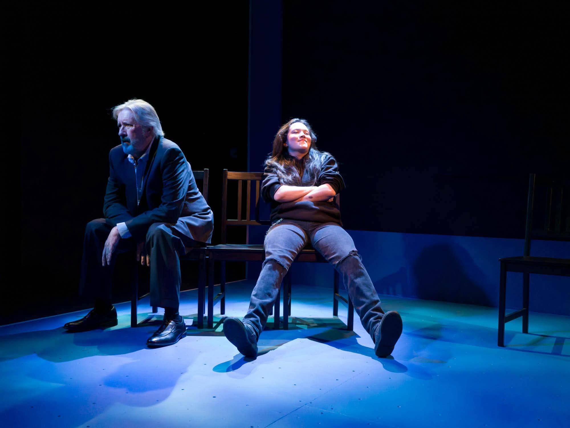 'Closing Times' reckons with a lifetime of regrets 2 Two people sit on a bench