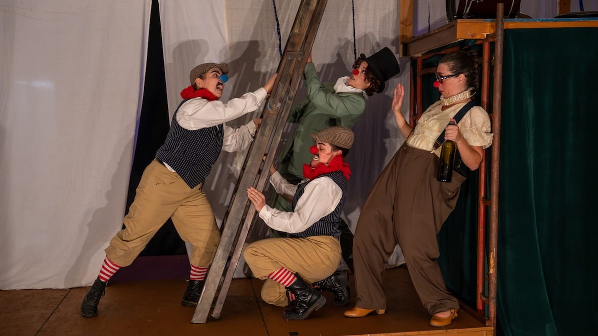 ‘The Comedy of Errors’ makes chaos look easy in Centennial 2 One clowns pushes back against three other clowns