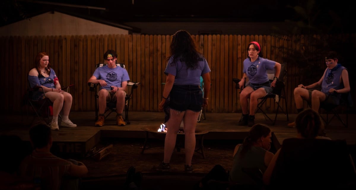 Tradition and change collide around the campfire in ‘The Grown-Ups' 2 People around the campfire in The Grown-Ups