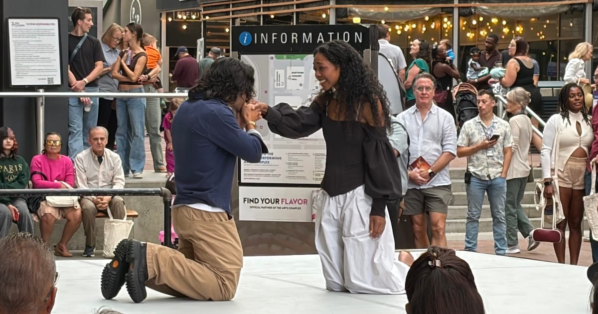 actors onstage in a play