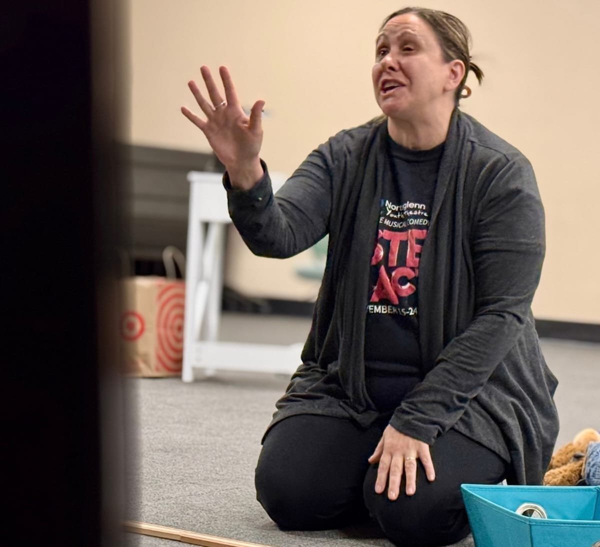 Phamaly reimagines 'Tiny Beautiful Things' with over 120 disabled actors 3 A person rehearses a scene from