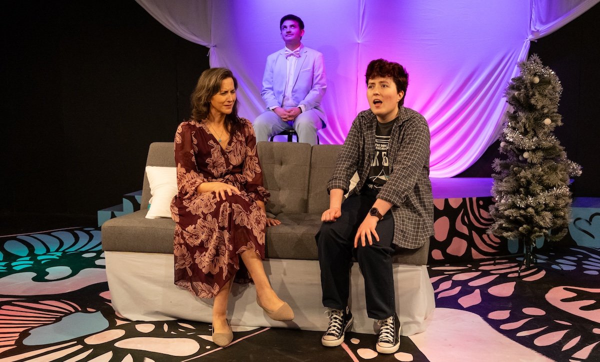 'Always a Boy' engenders vulnerability, passion and courage with this stage adaptation of a true story 2 actors onstage in a play
