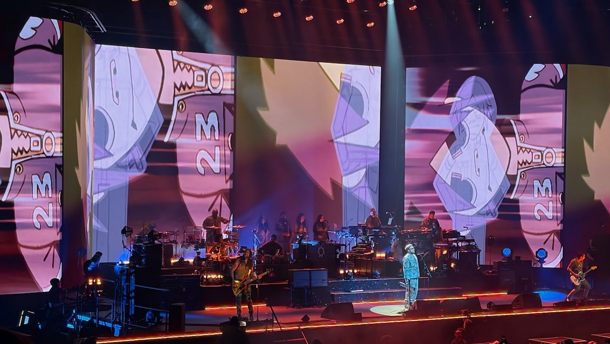 gorillaz onstage in Denver