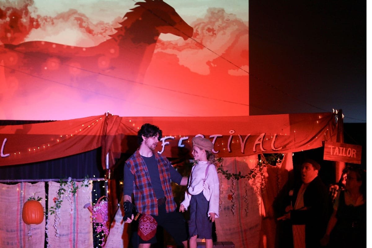 ‘The Pumpkin Kid’ glows at the Historic Elitch Theatre 3 Actors perform a scene from