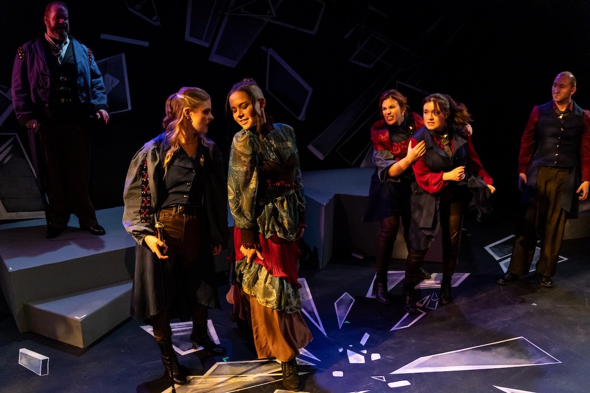 A group scene from Vintage Theatre's Dr. Jekyll & Mr. Hyde
